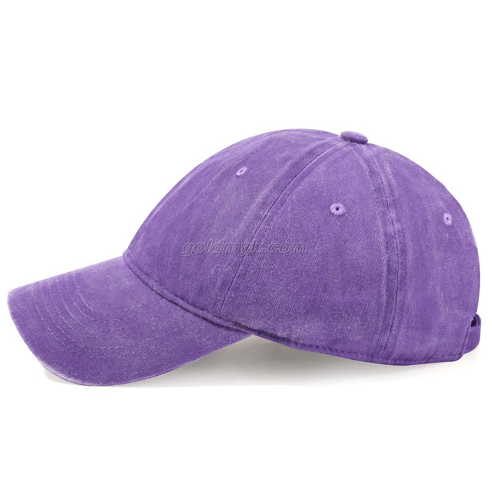 thumbnail image 2 of Washed Cotton Baseball Cap – Embroidered Letter Adjustable – Unisex Sports & Travel Hat 2 of 6