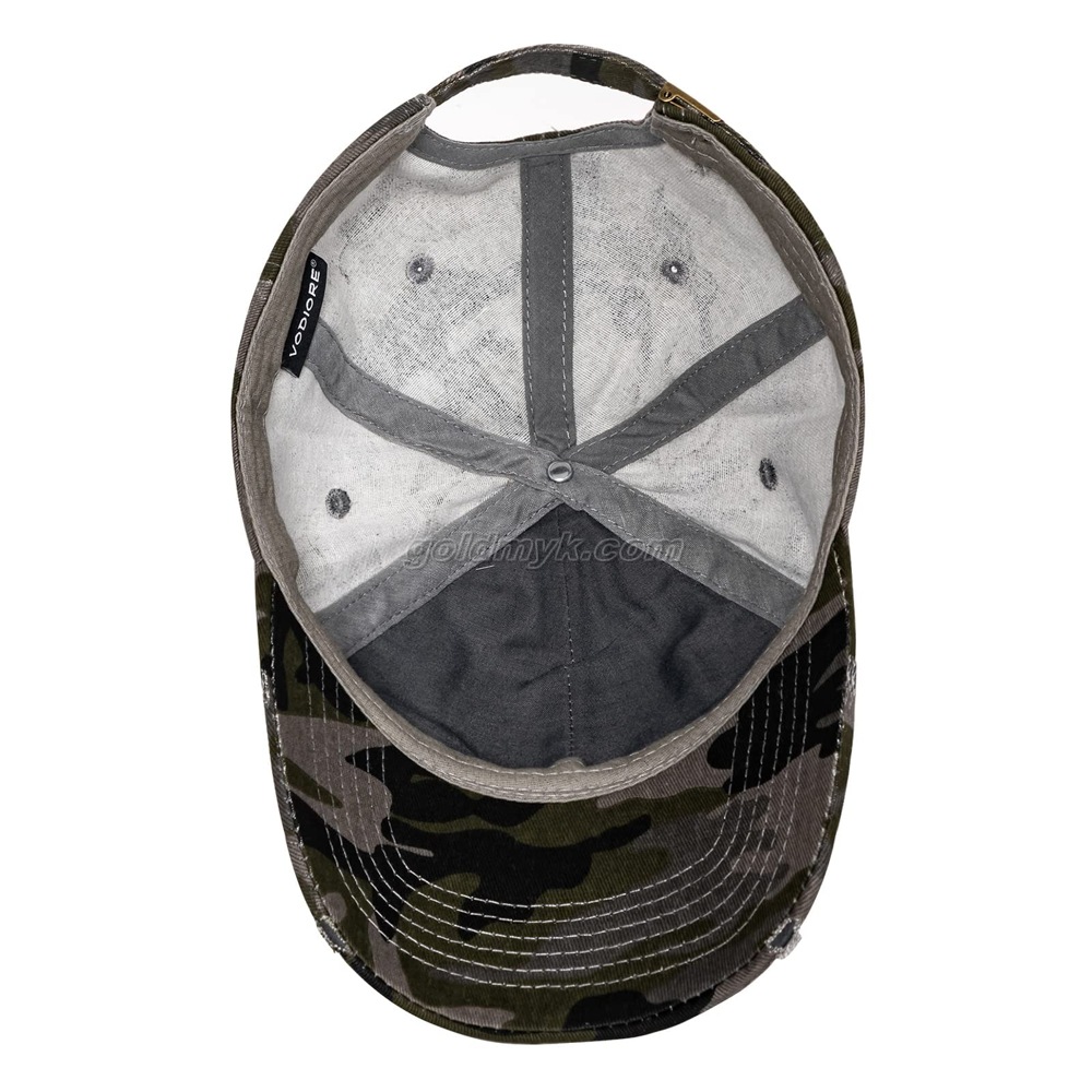 Custom Broke Washed Baseball Sports Caps(Old) Camouflage Caps For Men Can Custom Printing Or Embroidery Cotton Twill