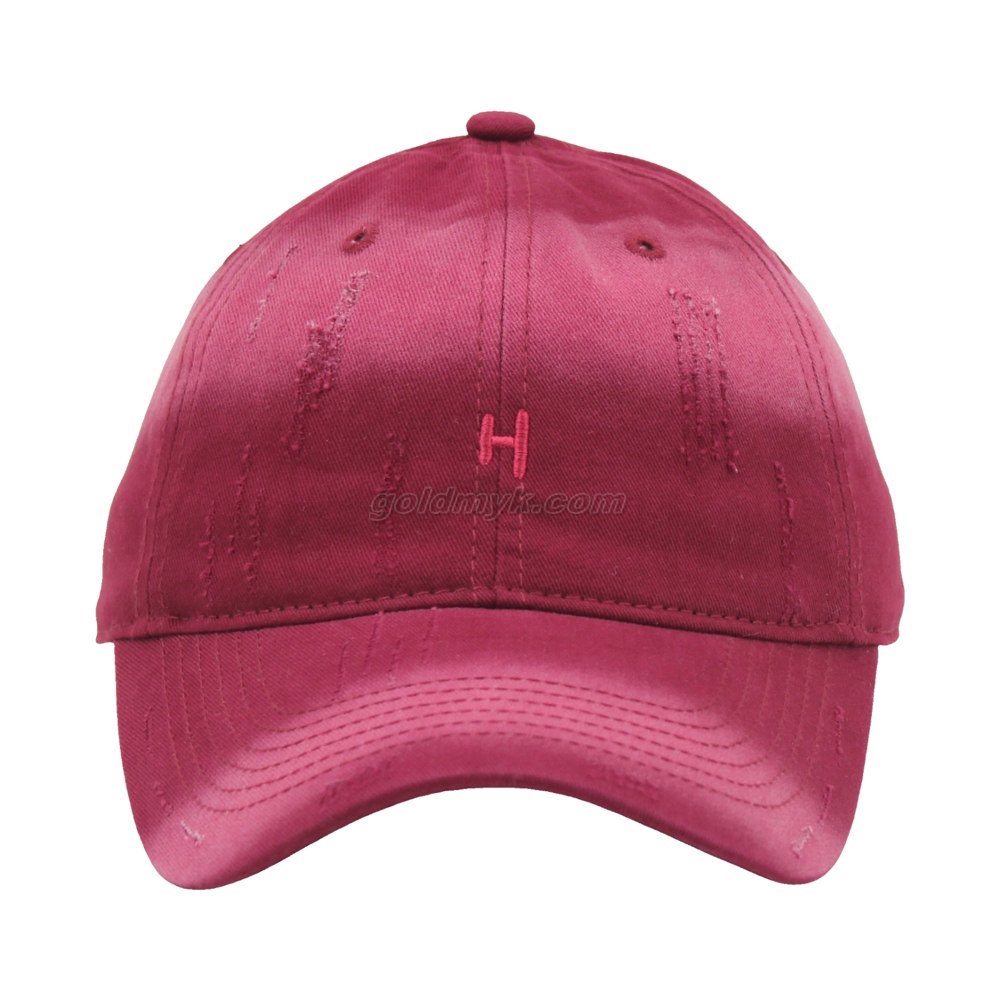 Vintage Stylish Flat Embroidery Washed Baseball Cap Dad Hat 6-panel Sports Caps For Man And Woven Can Custom Logo