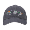 Vintage Stylish Flat Embroidery Washed Baseball Cap Dad Hat 6-panel Sports Caps For Man And Woven Can Custom Logo
