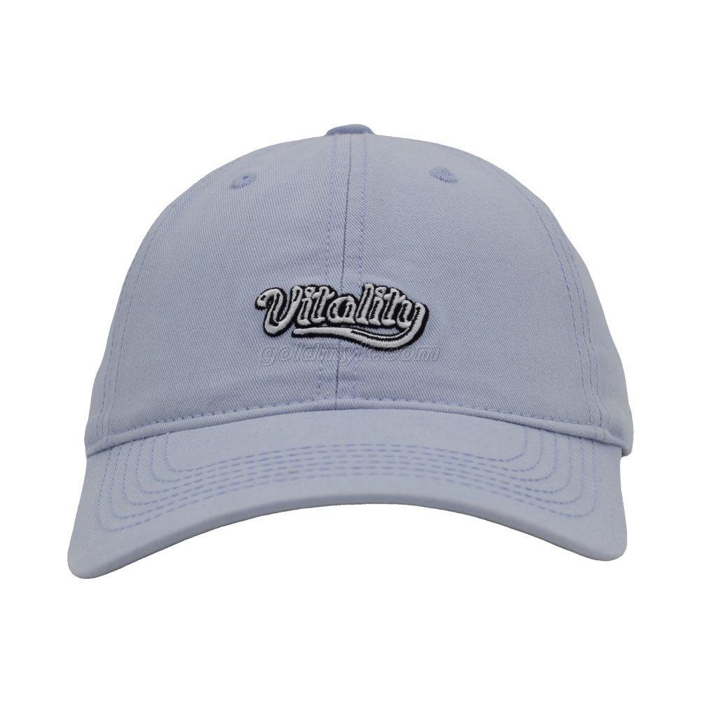 Vintage Stylish 3D Embroidery Washed Baseball Cap Dad Hat 6-panel Sports Caps For Man And Woven Can Custom Logo