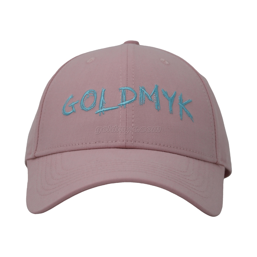 100% Cotton Baseball Cap Rope of Women And Men Custom Embroidery Silk Printed 6 Panel Cap Metal Buckle Closure
