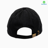 6 Panel Black Vintage Washed Cap Distressed Men's Baseball Cap