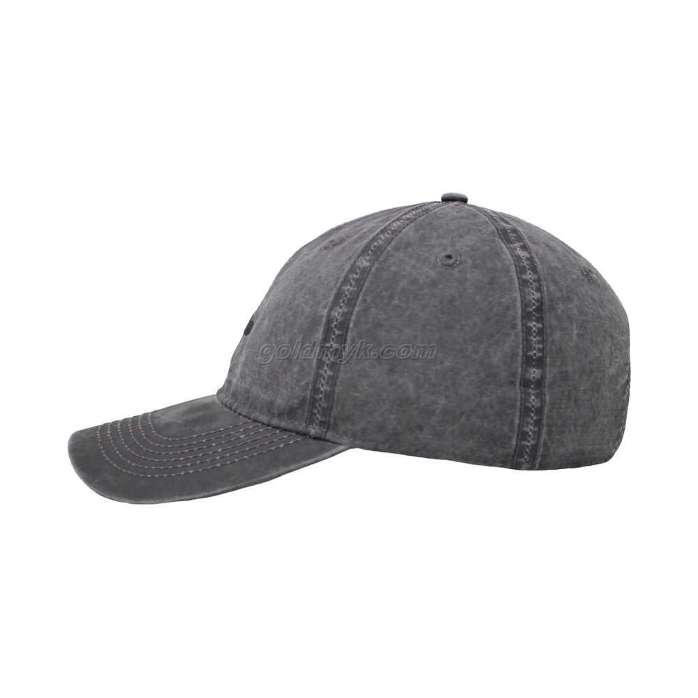 Vintage Stylish Flat Embroidery Washed Baseball Cap Dad Hat 6-panel Sports Caps For Man And Woven Can Custom Logo