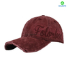 Stylish 6-Panel Red Curved Brim Washed Design for Sports Business Or Street Style Baseball Cap