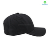 Custom Black Jacquard 6-Panel Curved Brim Sporty Style Street Wear for Business Baseball Cap 