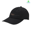 High Quality 100% Polyester Stylish Black Design Sporty Common Business 6-Panel Baseball Cap