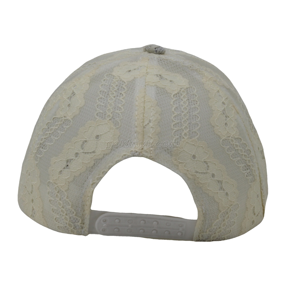 Fashion Cap Lace Fabric Women Baseball Cap And Hat Manufacturer with Custom Design