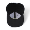 Small MOQ Custom 100% Polyester RPET Fabric Six Panels Flat Bill Snapback Cap And Hat with Embroidery Logo Design