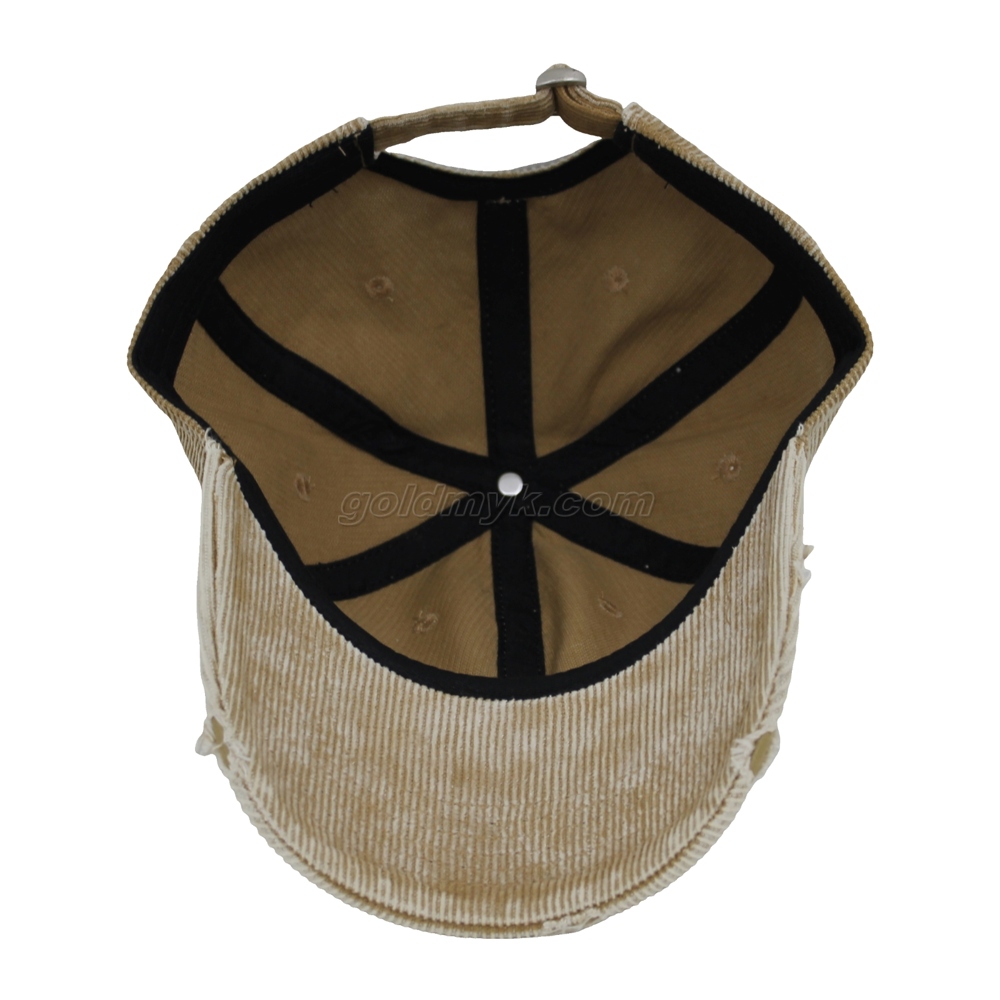 Wholesale And Custom Soft And Hot Sale Corduroy Fabric Unstructured Baseball Cap And Hat