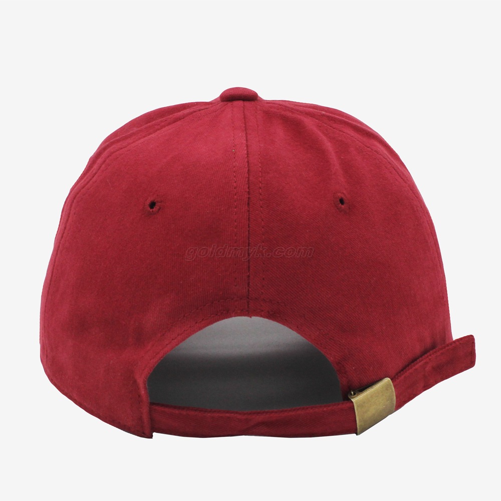 Custom Red Baseball Cap 100% Cotton Twill Fabric Baseball Hat with 3D Print Logo Can Embroidery Of Women And Men