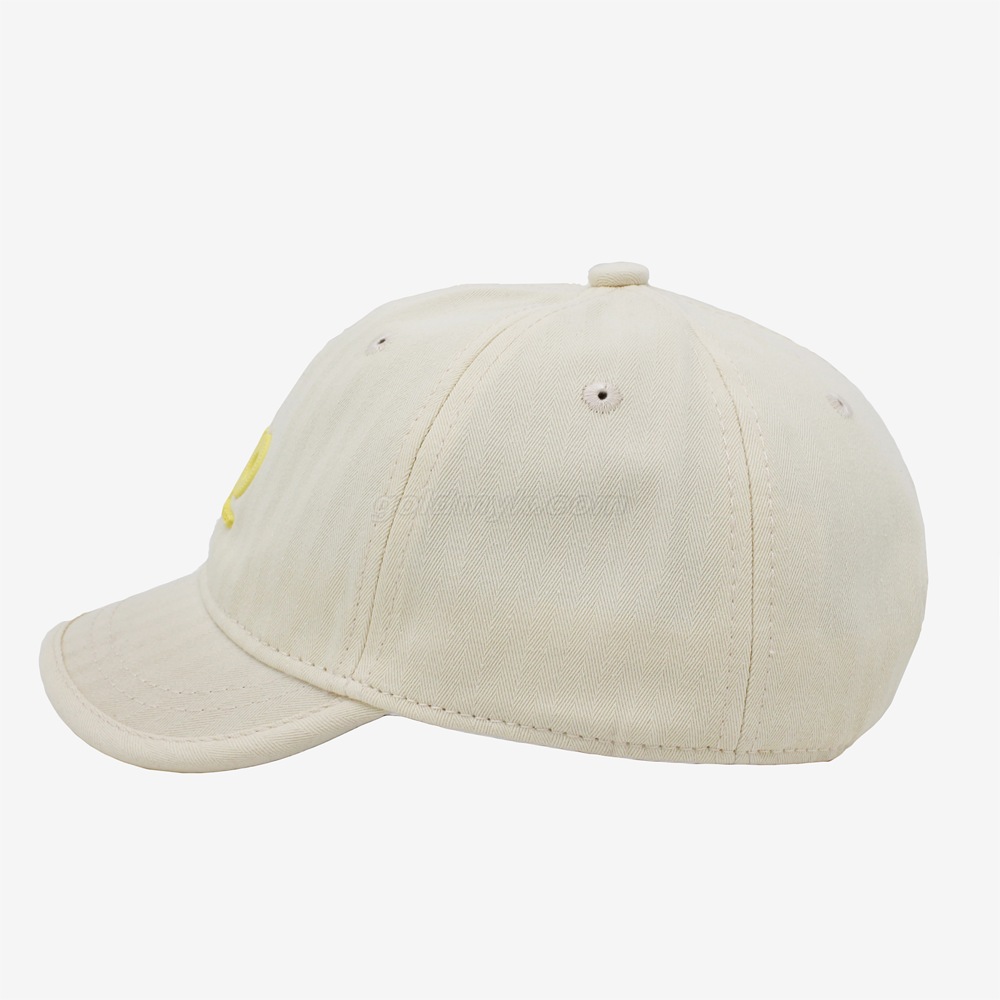 Custom Beige Baseball Cap 100% Cotton Twill Fabric Baseball Hat with 3D Print Logo Can Embroidery Of Women And Men