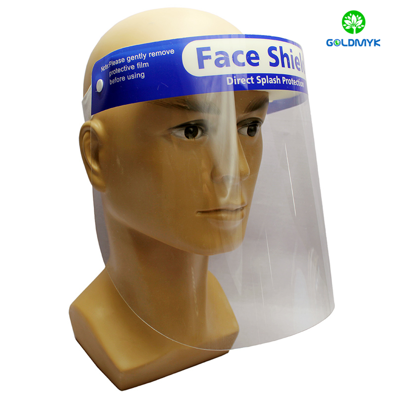 Droplets-proof Anti-Virus Anti-Dust And Anti-Fog PET Face Shield, Protective isolation mask Can Direct Splash Protection