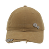 Vintage Stylish Flat Embroidery Washed Baseball Cap Dad Hat 6-panel Sports Caps For Man And Woven Can Custom Logo