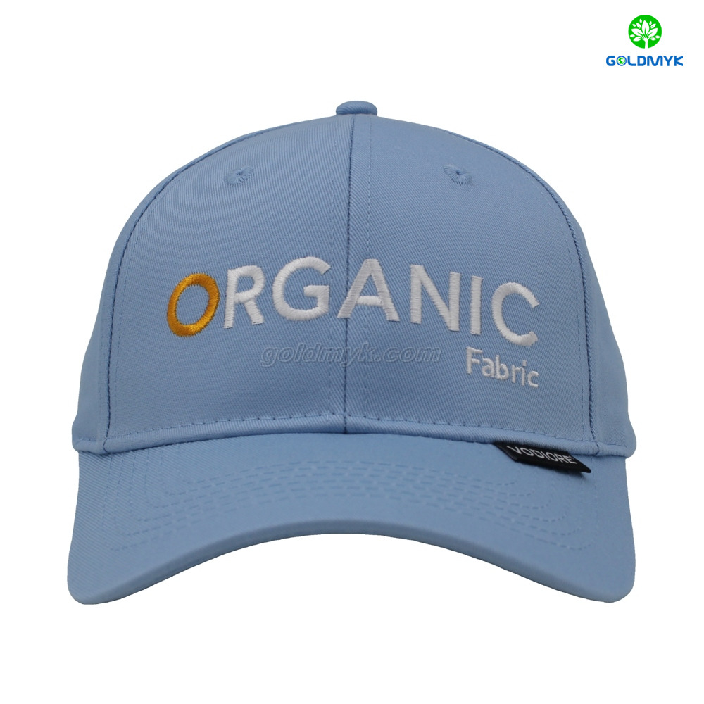 New Cap Hot Sale Organic Cotton Fabric Six Panels Baseball Cap And Hat with Custom Logo Design