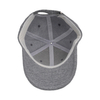 Custom Heather Grey Color Fabric Melange Color Structured Baseball Cap And Hat with Embroidery Patch