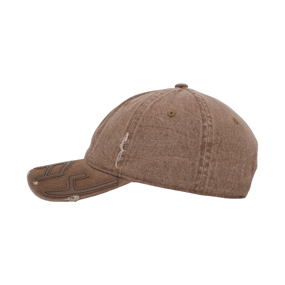 Vintage Stylish 3D Embroidery Washed Baseball Cap Dad Hat 6-panel Sports Caps For Man And Woven Can Custom Logo
