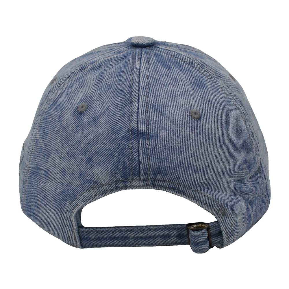 Promotional Washed Denim Unstructured Baseball Cap And Hat with Custom Logo Design