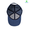 Custom 100% Cotton Twill Denim Navy Blue 6-Panel Baseball Cap Hat TPU Logo Sporty Design for Women Men Embroidery Business