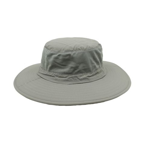 Best Sale UV Protection 100% Polyester Nylon Fabric Bucket Hat with Neck Protection