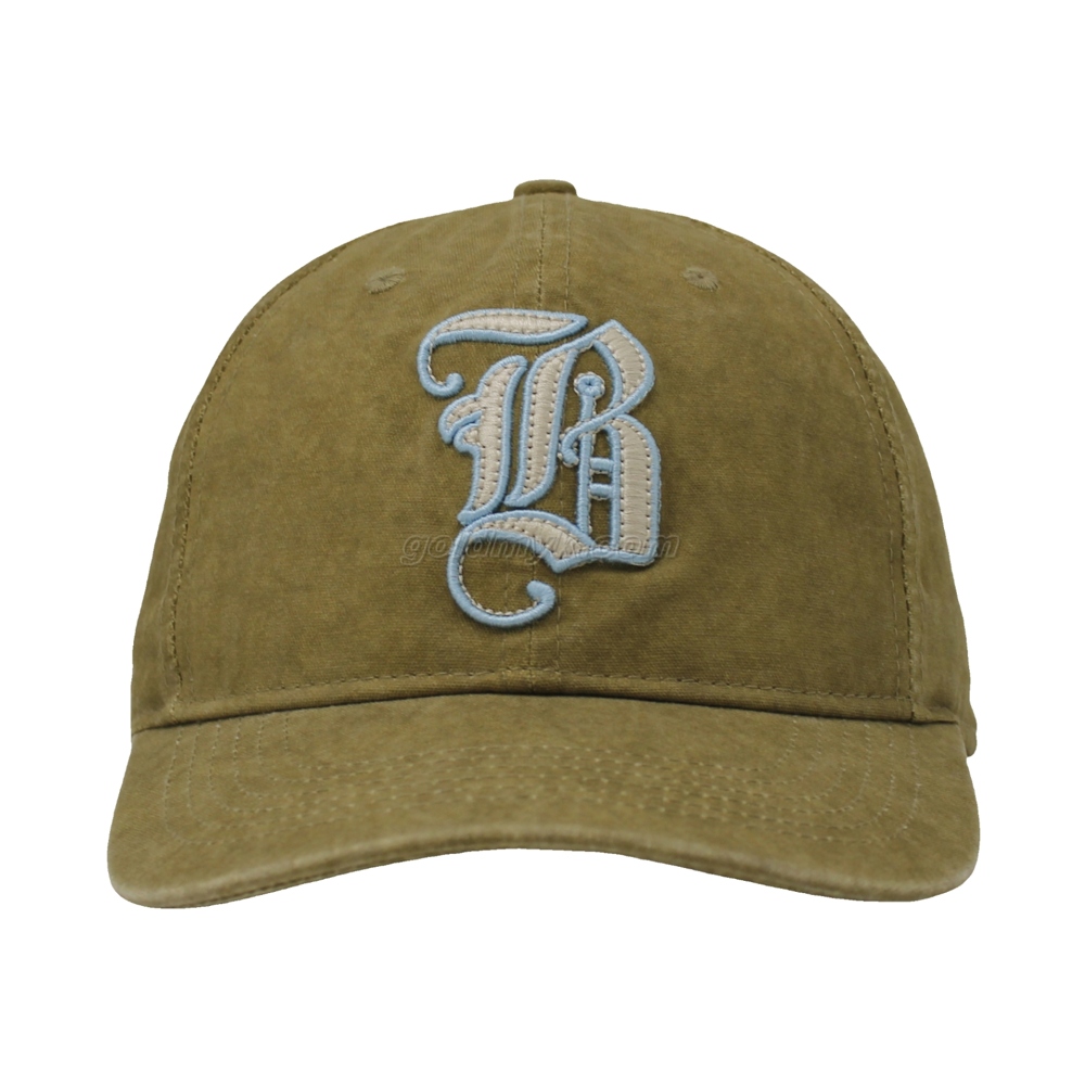 100% Cotton Fabric Baseball Cap Hand Washed Women And Men Acid Washed , Patch Embroidery, 6 Panel Cap