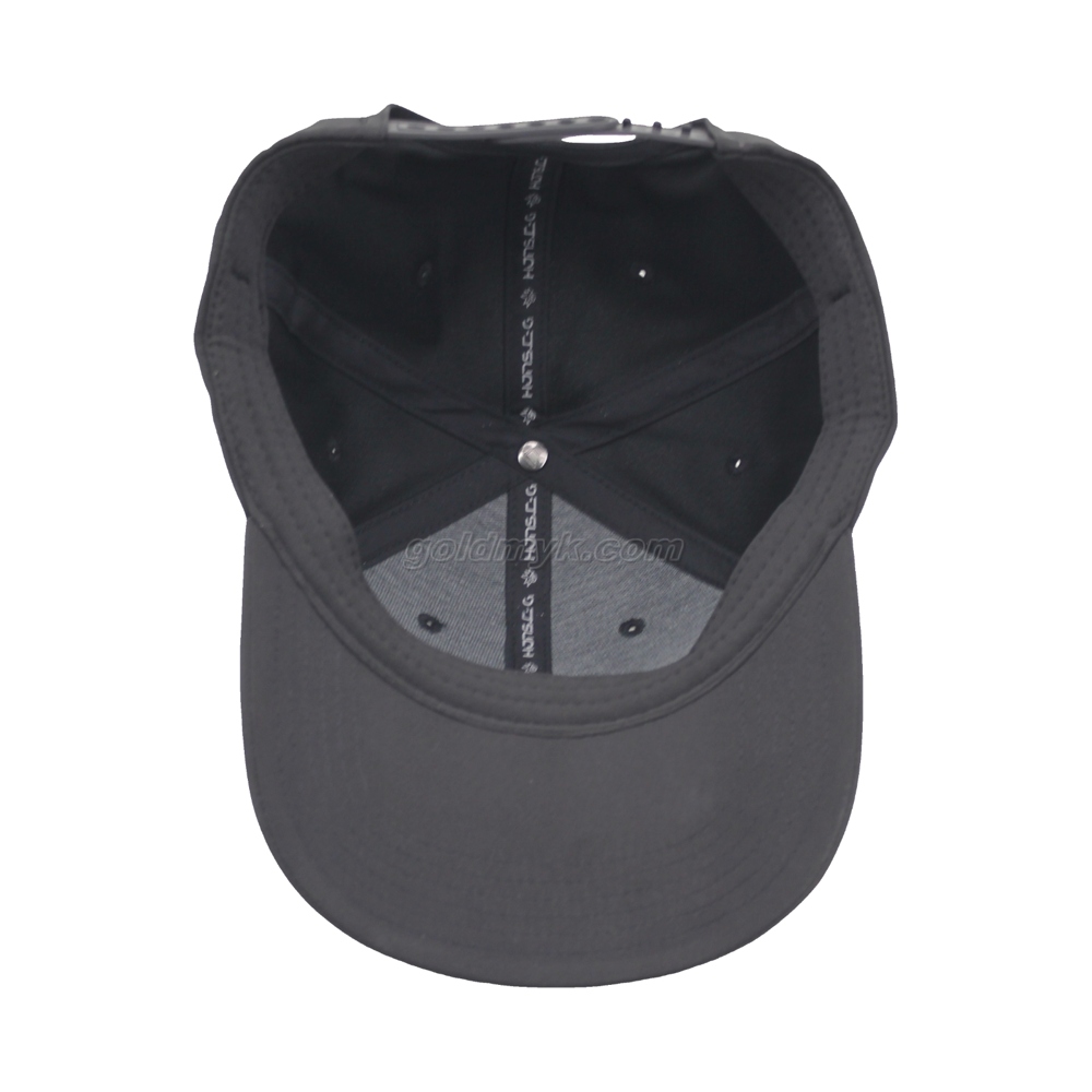 100% Polyester Baseball Cap Rope of Women And Men Custom Embroidery Silk Printed 6 Panel Cap Metal Buckle Closure