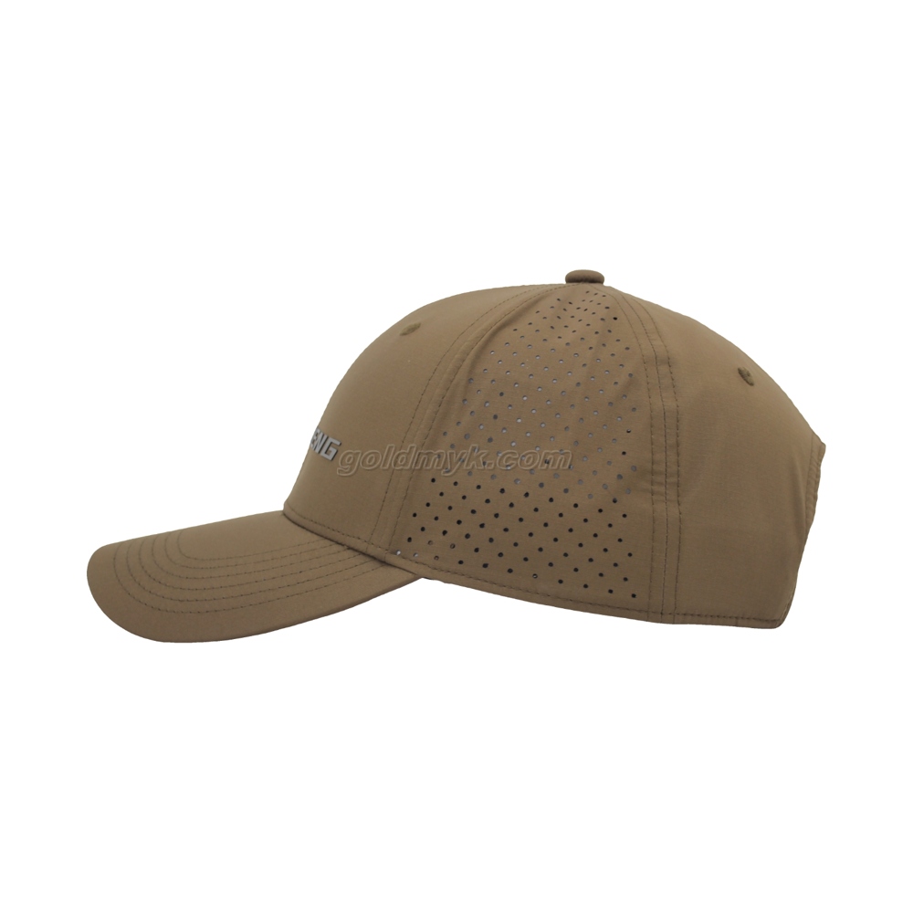 100% Polyester Baseball Cap Rope of Women And Men Custom Embroidery Silk Printed 6 Panel Cap Metal Buckle Closure