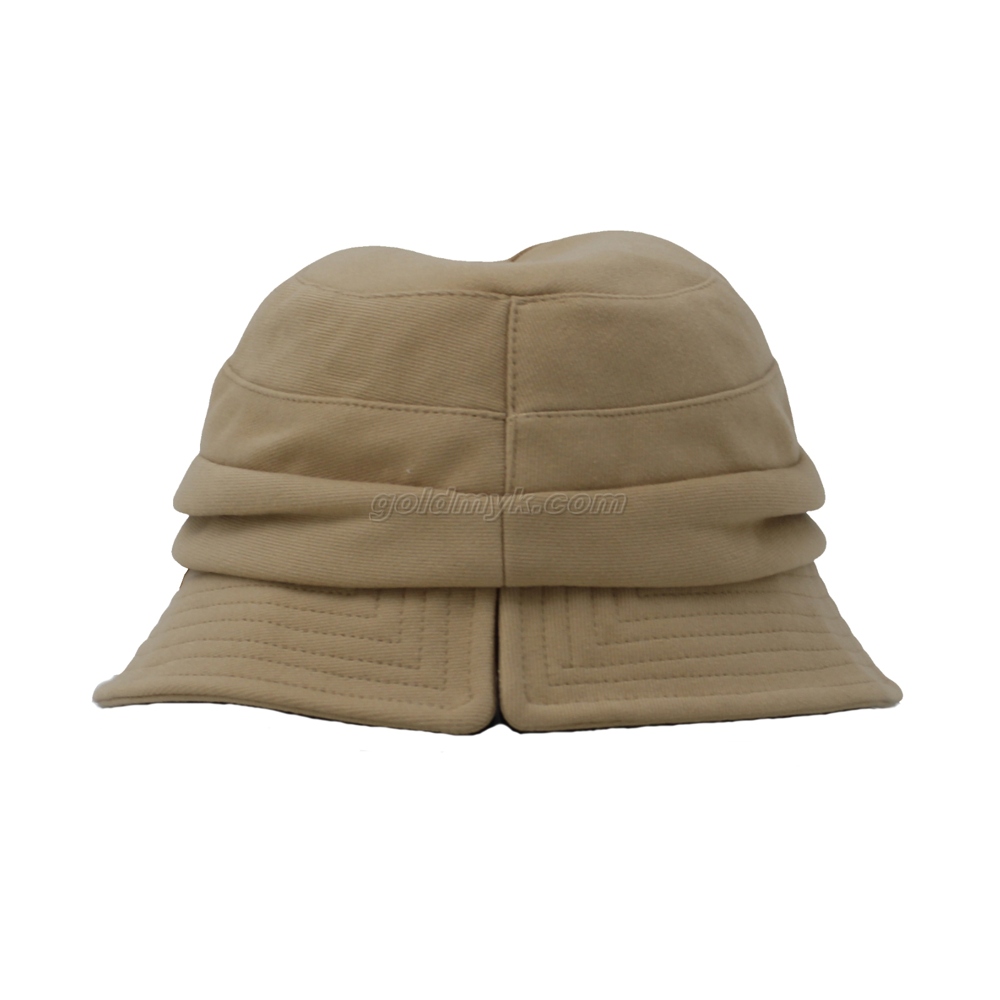 Fashion Warm Custom Bucket Hat with Metal Decoration for Women