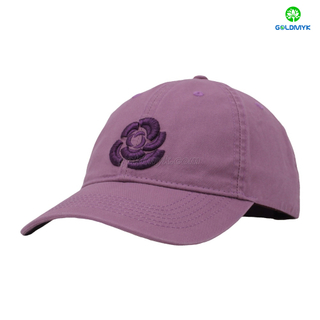 Custom Logo 100% Cotton Terry 6-Panel Pink Sporty Style Baseball Cap Hat Business Appropriate for Men And Women