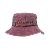 Hot Sale Pigment Washed Cotton Bucket Hat with Custom Decoration