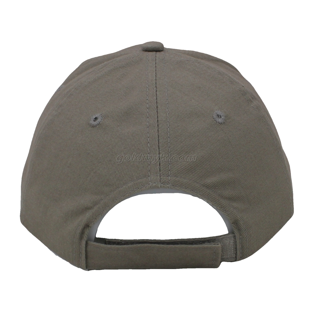 100% Cotton Baseball Cap Rope of Women And Men Custom Embroidery Silk Printed 6 Panel Cap Metal Buckle Closure