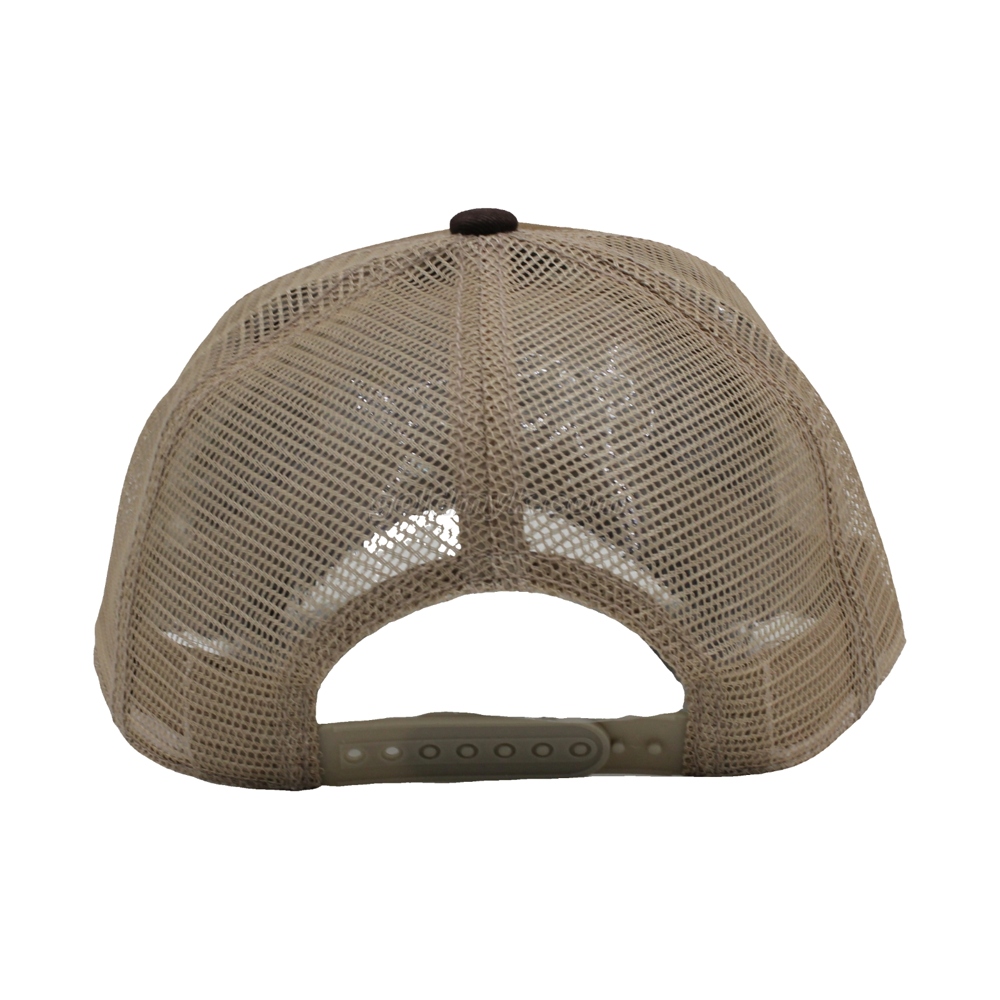 Trucker Cap Polyester Fabric Mesh Hat with Rubber Logo for Women and Men Can Custom Logo