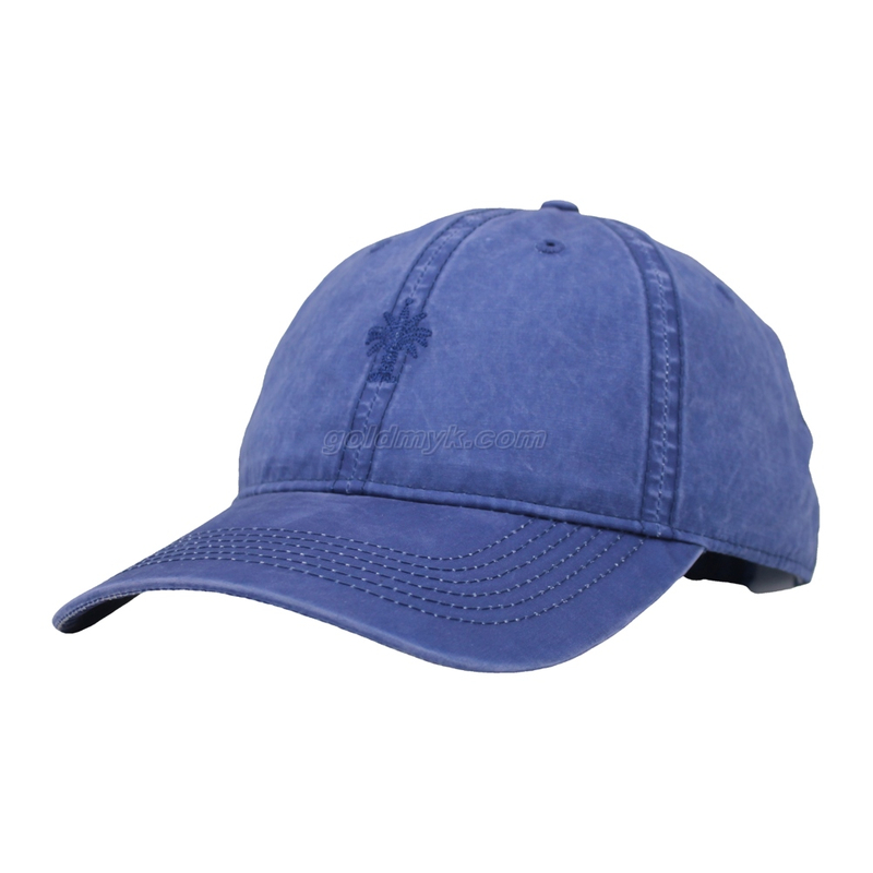 Vintage Stylish Flat Embroidery Washed Baseball Cap Dad Hat 6-panel Sports Caps For Man And Woven Can Custom Logo