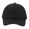 Custom Warm Fabric Full Back Baseball Cap And Hat with Leather Visor And Peak