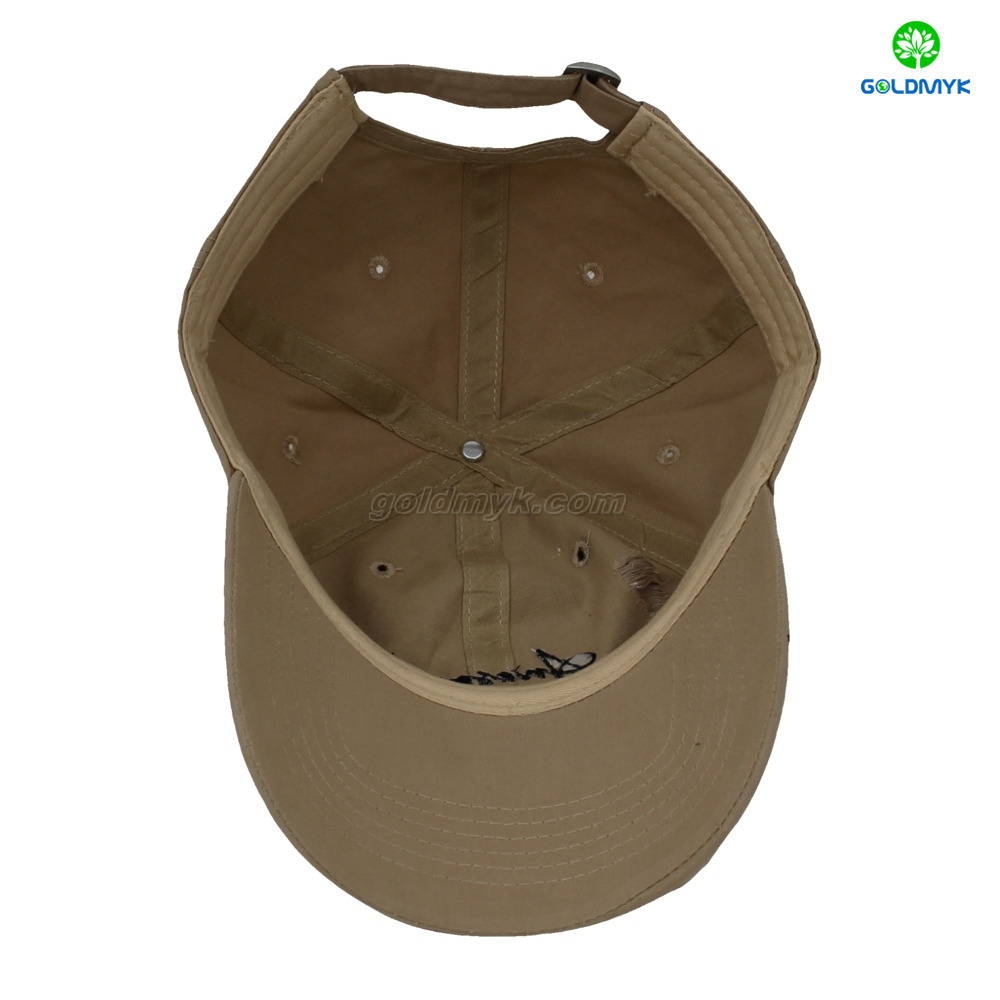 100% Cotton Flat Embroidery Checked Pattern Street Style Custom Fabric Cap Curved Brim 6-Panel Baseball Cap