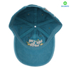 Stylish 6-Panel Blue Flat Embroidery Washed Design for Sports Business or Street Style Baseball Cap
