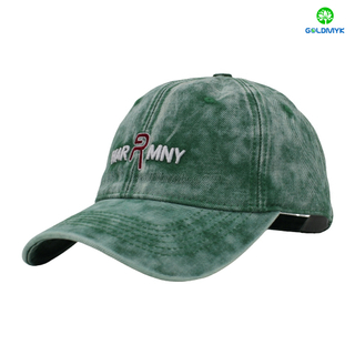 Stylish 6-Panel 3D Embroidery Curved Brim Washed Design for Sports Business Or Street Style Baseball Cap
