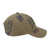 100% Polyester Sublimation Graffiti Style Custom Fabric Cap Curved Brim 6-Panel Baseball Cap 