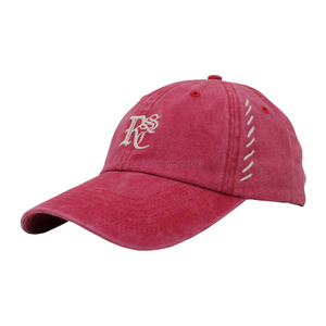 100% Cotton Baseball Cap Rope of Women And Men Custom Embroidery Silk Printed 6 Panel Cap Metal Buckle Closure