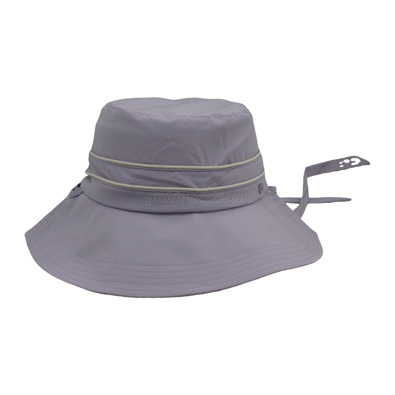 100% Polyester Fabric Bucket Cap Hand Washed Women And Men Acid Washed , Patch Embroidery, 6 Panel Cap