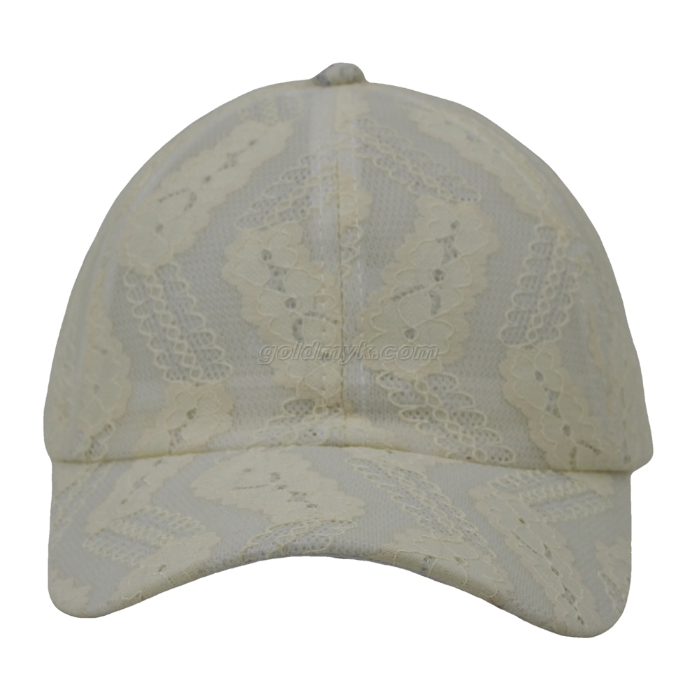 Fashion Cap Lace Fabric Women Baseball Cap And Hat Manufacturer with Custom Design