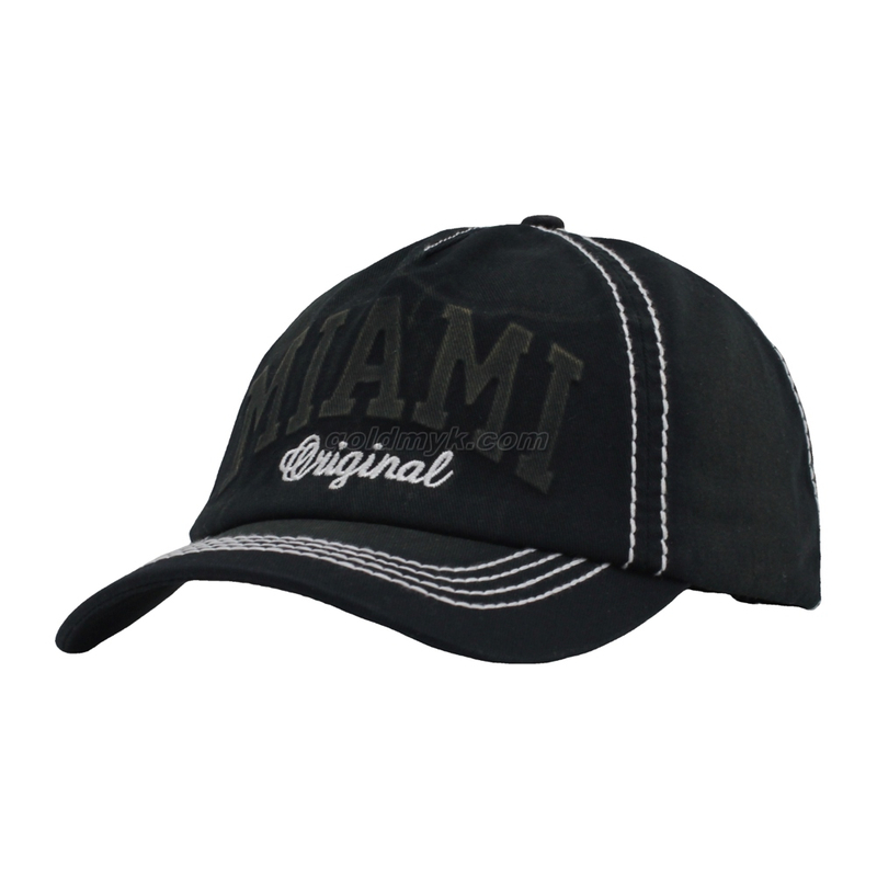 Custom Custom Logo Hand Washed Logo Baseball Cap Hat embroidered hat embroidered baseball sport cap 