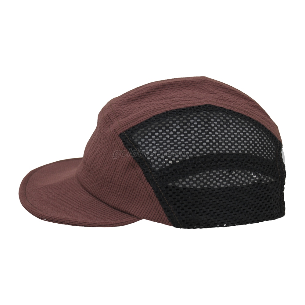 Best Sale Lower Weight 100% Polyester Five Panels Mesh And Custom Baseball Cap And Hat 