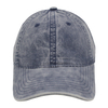 Custom Blue 100% Cotton Twill Fabric Coated Washed Canvas Baseball Cap Hat Can Custom Embroidery Of Women And Men