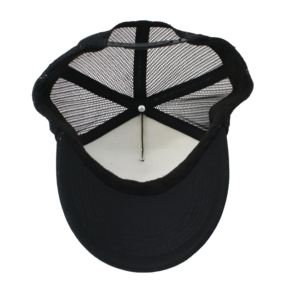 Wholesale Promotional 5 Panel Polyester with Foams Mesh Caps Supplier Trucker Hat Custom Logo Heat Transfer Printing for Unisex