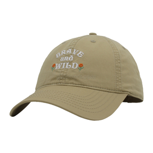 Vintage Stylish Flat Embroidery Washed Baseball Cap Dad Hat 6-panel Sports Caps For Man And Woven Can Custom Logo