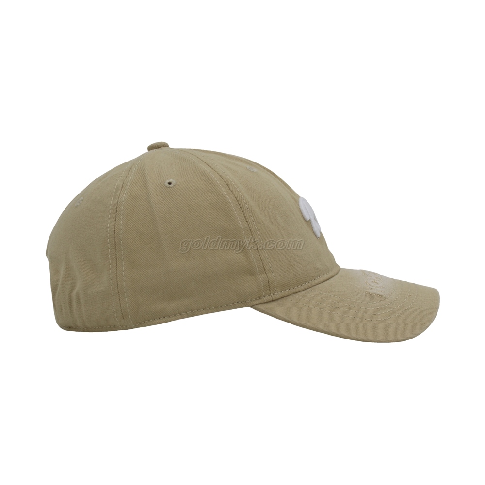 Vintage Stylish 3D Embroidery Washed Baseball Cap Dad Hat 6-panel Sports Caps For Man And Woven Can Custom Logo
