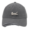 Vintage Stylish Flat Embroidery Washed Baseball Cap Dad Hat 6-panel Sports Caps For Man And Woven Can Custom Logo