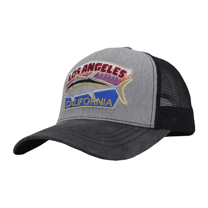 Best Sale Six Panels Heather Grey Color Cotton Twill Trucker Mesh Cap And Hat with Custom Embroidery