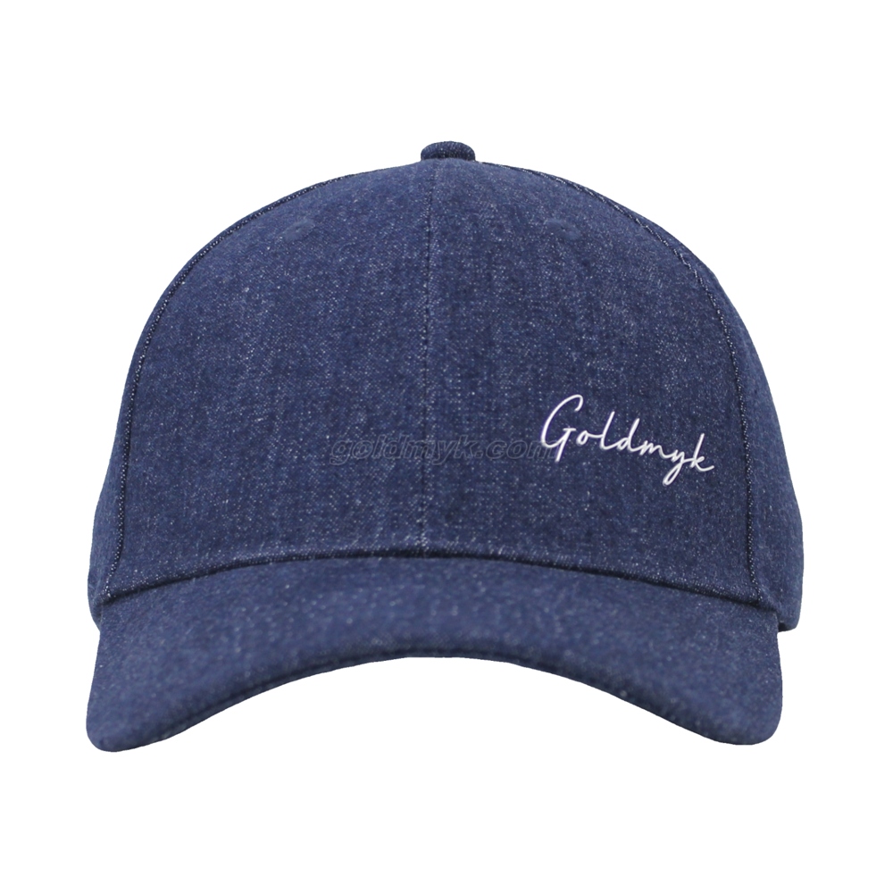 New Cap Product 100% Cotton Denim Fabric Baseball Cap And Hat with Custom TPU Print Logo 